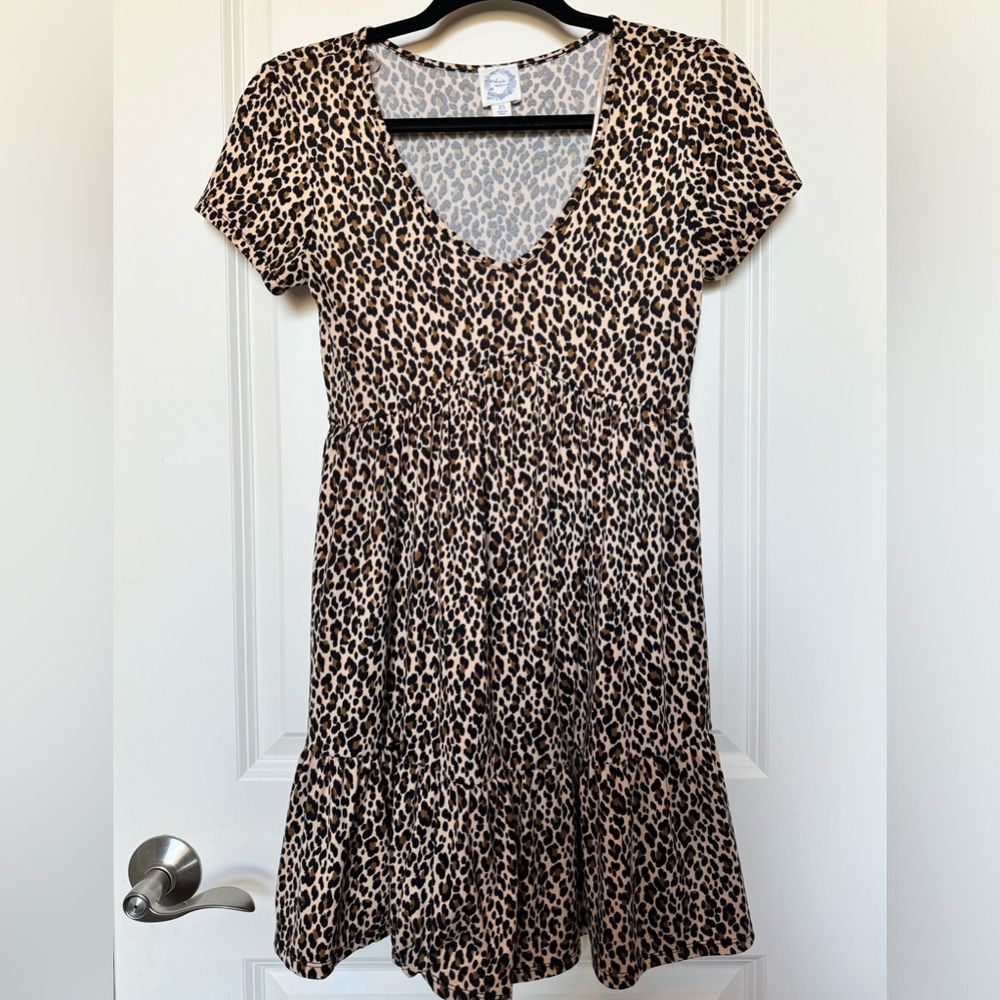 Francesca’s cheetah print mini dress